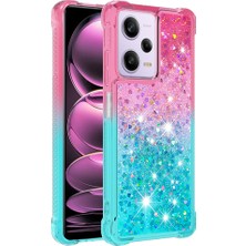 4U Sky Xiaomi Redmi Için Note 12 Pro 5g/note 12 Pro Speed ​​5g/poco X5 Pro 5g Tpu Kapak Gradyan Hızlı ve Sıvı Akan Telefon Kasa Pembe/sky Mavisi (Yurt Dışından)