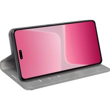 4U Sky Xiaomi 13 Lite/civi 2 5g Cilt Deri Deri Cüzdan Telefon Kılıfı Flip Stand Koruyucu Kapak Grey (Yurt Dışından)