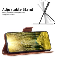 4U Sky Xiaomi Için Poco X5 5g/redmi Note 12 5g (Global)/(Hindistan)/(Çin) Telefon Kılıfı Pu Deri Cüzdan Stand Koruyucu Kapak Kayış-Kahverengi (Yurt Dışından)