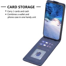 4U Sky Xiaomi Redmi Için BF30 Not 12 4g Baskılı Kart Tutucu Pu Deri Telefon Kılıfı Dikey Flip Stand Cover-Cover-Blue (Yurt Dışından)