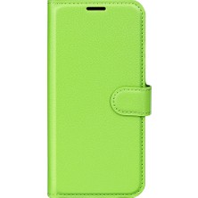 4U Sky Xiaomi Için Pu Deri Kabuk 13 Lite/civi 2 5g Litchi Doku Telefon Kılıfı Cüzdan Stand Flip Kapak Yeşili (Yurt Dışından)