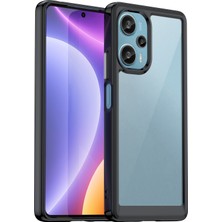 4U Sky Xiaomi Redmi Için Note 12 Turbo/poco F5 5g Koruyucu Telefon Kılıfı Tpu+Akrilik Anti-Çizelge Kapak Black (Yurt Dışından)