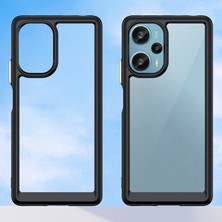 4U Sky Xiaomi Redmi Için Note 12 Turbo/poco F5 5g Koruyucu Telefon Kılıfı Tpu+Akrilik Anti-Çizelge Kapak Black (Yurt Dışından)