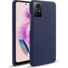 4U Sky Xiaomi Için Redmi Note 12S 4g Kumaş+Sert Pc Telefon Kapağı Damla Geçirmez Koruyucu Kasa Mavisi (Yurt Dışından)