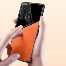 4U Sky Xiaomi Poco F5 Pro 5g/redmi K60 Pro 5G/K60 5g Deri Kaplamalı Tpu+Pc Kapak Manyetik Araba Tutucu Telefon Kılıf Kedisi (Yurt Dışından)