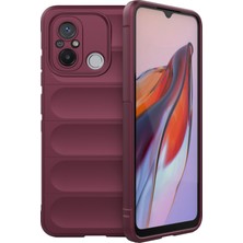 4U Sky Xiaomi Için Poco C55 4g/redmi 11A 4G/12C 4g Sağlam Tpu Telefon Kapak Cep Telefonu Geri Koşu Kırmızısı (Yurt Dışından)