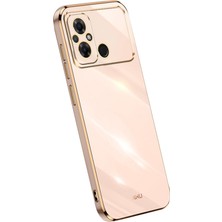 4U Sky Xiaomi Için Xinli Poco C55 4g Hassas Lens Kesim Anti-Çizelge Kapak Tpu Elektrapılaşma Telefon Vaka Pembe (Yurt Dışından)