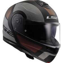 Ls2 Sttrobe 2 Orıon Mat Siyah-Mor-Mavi Çene Açılır Kask