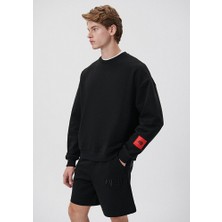Mavi Logo Detaylı Siyah Sweatshirt 0S10112-900