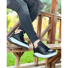 BLACK CLAS 0124 HAKİKİ DERİ ERKEK SNEAKER SİYAH