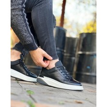 BLACK CLAS 0124 HAKİKİ DERİ ERKEK SNEAKER SİYAH