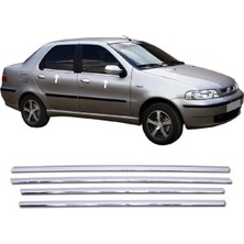 ZNZ Oto Aksesuar Fiat Albea Krom Cam Çıtası 4 Kapı P.çelik 2002-2012 Arası
