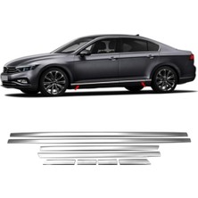 ZNZ Oto Aksesuar Vw Passat B8 Krom Yan Kapı Çıtası 8pcs P.çelik 2014-2019 Arası