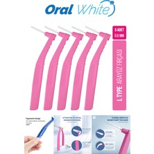 Oral White Arayüz Fırçası Pembe 0.6 mm Cleaning Pro 5 Adet