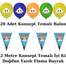 Baby Shark Perdeli Doğum Günü Parti Malzemeleri Süsleri Seti Prdlst