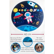 Ceo Design Gezegenler ve Uzay Temalı Mega BOY42CM Çapında Ahşap 25 Parça Puzzle Çocuk