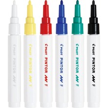 Pilot Pintor Markör Kalem F Uç 6'lı Set Ana Renkler