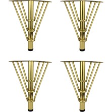 Albatros Metal Venüs Model Metal Mobilya, Dolap, Koltuk, Tv Ünitesi Ayakları (4 Adet)-Robot Süpürge Için Uygundur