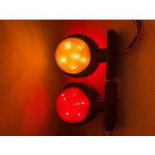 Ahmet Otomotiv Büyük Takoz Lamba Sarı-Kırmızı 12V-24V