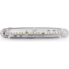 Ahmet Otomotiv 10 Adet Beyaz 9 Ledli Parmak LED Lamba 12V-24V