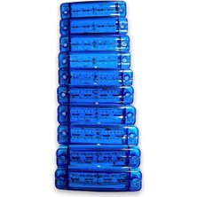 Ahmet Otomotiv (10 Adet) Çift Sıra Parmak LED Mavi Renk 10CM 16 LED