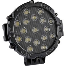 Ahmet Otomotiv Hko off Road Çalısma Lambası Yuv.17 LED 10-30V 17X17X4CM Siyah Çerçeve