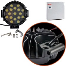 Ahmet Otomotiv Hko off Road Çalısma Lambası Yuv.17 LED 10-30V 17X17X4CM Siyah Çerçeve