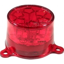 Ahmet Otomotiv Yuvarlak Şapka Tip LED Lamba 12/24V Kırmızı Stop Lambası