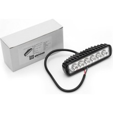 Ahmet Otomotiv 6 Ledli Beyaz Çalışma Lambası Gündüz Ledi Off Road Geri Vites Lambası 12V-24V