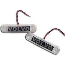 Ahmet Otomotiv Marka Yazılı Parmak LED Volvo Beyaz 12V-24V Uyumlu