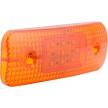 Ahmet Otomotiv Dekoratif Lamba Sarı Renk 9 Ledli 11,5cm 12V-24V