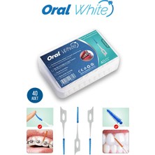 Oral White Soft Arayüz Fırçası Cleaning Pro Metal Içermeyen 40 Adet