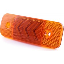 Ahmet Otomotiv Sarı Side Marker Lamba 15 Ledli 12V-24V 11,5cm