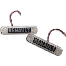 Ahmet Otomotiv Marka Yazılı Parmak LED Renault Beyaz 12V-24V