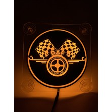 Ahmet Otomotiv Daf Cam Önü Logo Tabela 24VOLT Sarı-Turuncu Renk