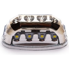 Ahmet Otomotiv (2 Adet) Plaka Lambası Nikelaj Model 12V-24V