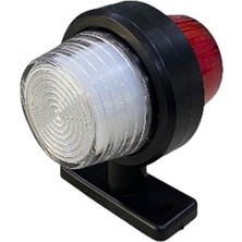 Ahmet Otomotiv (2 Adet) Maxı Neon Küpe Kırmızı-Beyaz 12V-24V