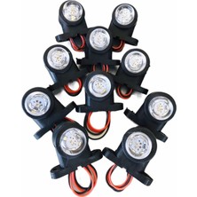 Ahmet Otomotiv 10'lu Paket Mini Takoz Kırmızı Beyaz 12V-24V