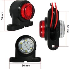 Ahmet Otomotiv 10'lu Paket Mini Takoz Kırmızı Beyaz 12V-24V