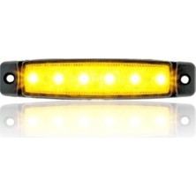 Ahmet Otomotiv 6 Ledli Sarı Parmak LED 24V Lamba Basamak Aydınlatma 24V