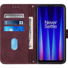 Yihang Boutique Oneplus Nord Ce 2 5g ile Uyumlu Tam Korumalı Yumuşak Pu Deri Kapaklı Cüzdan Telefon Kılıfı, Kart Tutuculu ve Uzun Askılı (Yurt Dışından)