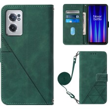 Yihang Boutique Oneplus Nord Ce 2 5g ile Uyumlu Tam Korumalı Yumuşak Pu Deri Kapaklı Cüzdan Telefon Kılıfı, Kart Tutuculu ve Uzun Askılı (Yurt Dışından)