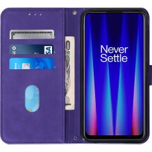 Yihang Boutique Oneplus Nord Ce 2 5g ile Uyumlu Tam Korumalı Yumuşak Pu Deri Kapaklı Cüzdan Telefon Kılıfı, Kart Tutuculu ve Uzun Askılı (Yurt Dışından)