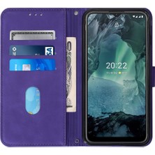 Yihang Boutique Nokia G21/G11 ile Uyumlu Tam Korumalı Yumuşak Pu Deri Kapaklı Cüzdan Telefon Kılıfı, Kart Tutuculu ve Uzun Askılı (Yurt Dışından)