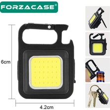 Forzacase 30 Cob LED Mıknatıslı Anahtarlık Şişe Açacağı Mutfak Ev Garaj Kamp Outdoor LED Lamba FC231