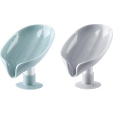 Forzacase Drenajlı Vakumlu Sabunluk Banyo Için Yaprak Şekilli Bar Sabun Tepsisi - FC215