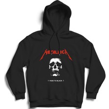 The Fame Metallica, Fade To Black, Rock Metal Müzik Grubu Kapüşonlu Sweatshirt Hoodie