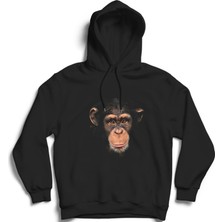 The Fame Maymun, Realistic, Monkey Kapüşonlu Sweatshirt Hoodie