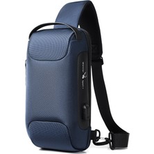 Zizi Büyük Kapasiteli Spor Motosiklet Göğüs Çantası Erkek Anti-Hırsızlık Crossbody Çanta Su Geçirmez Omuz Çantası (Yurt Dışından)