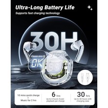 Eddyscale Kristal Kulaklıklar Bluetooth Kulaklıklar Tws Kulaklıklar Bluetooth 5.3 (Yurt Dışından)